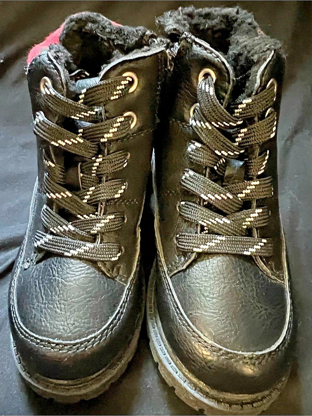 Carter's Maestro Boot Black & Red Plaid US 8